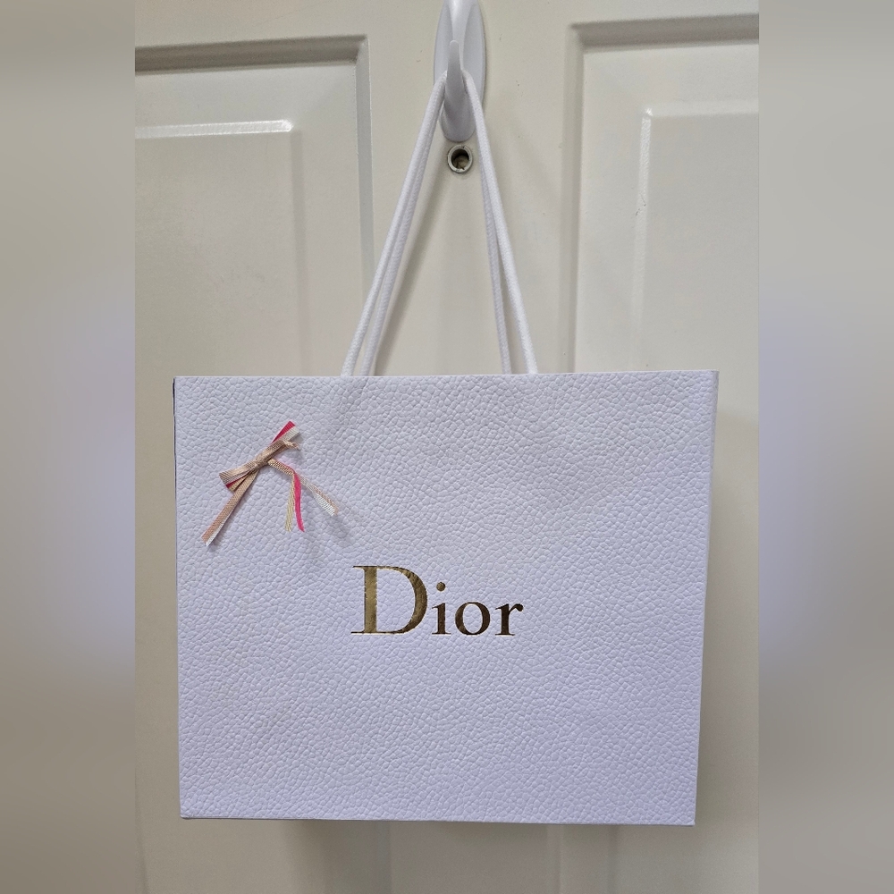 Dior White Shopping Bag